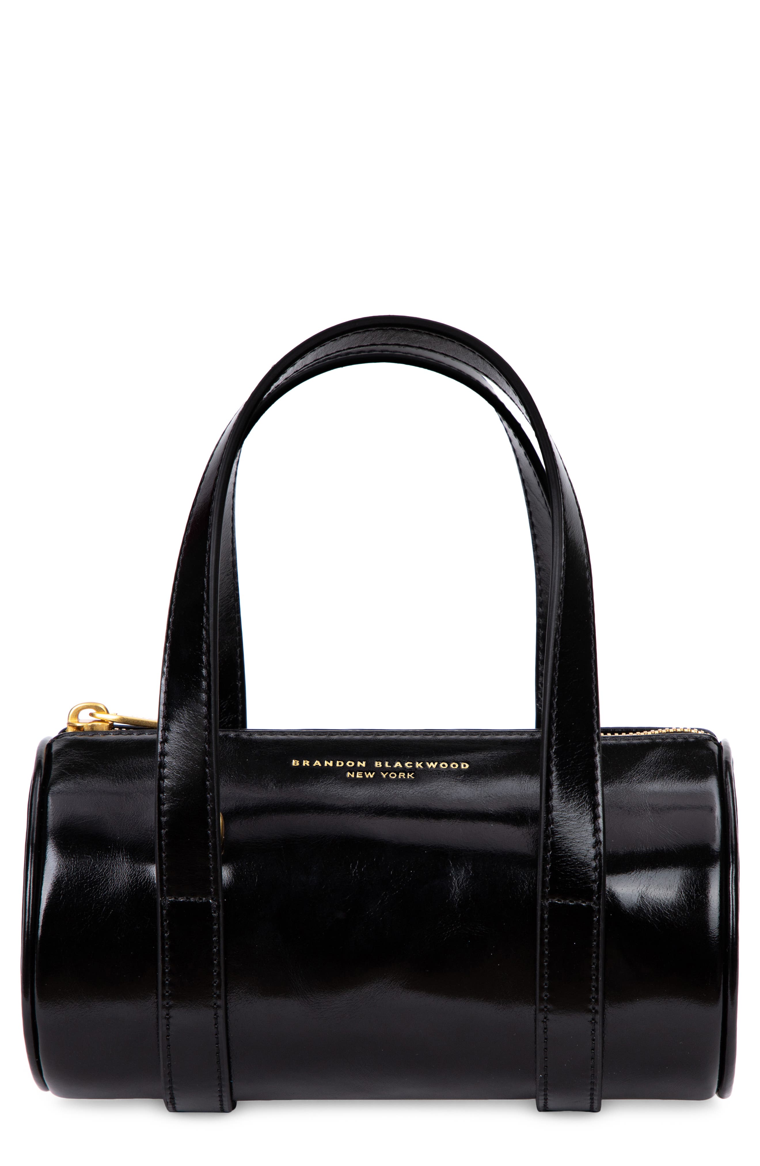 Brandon Blackwood Mini Leather Duffle Bag, Main, color, 