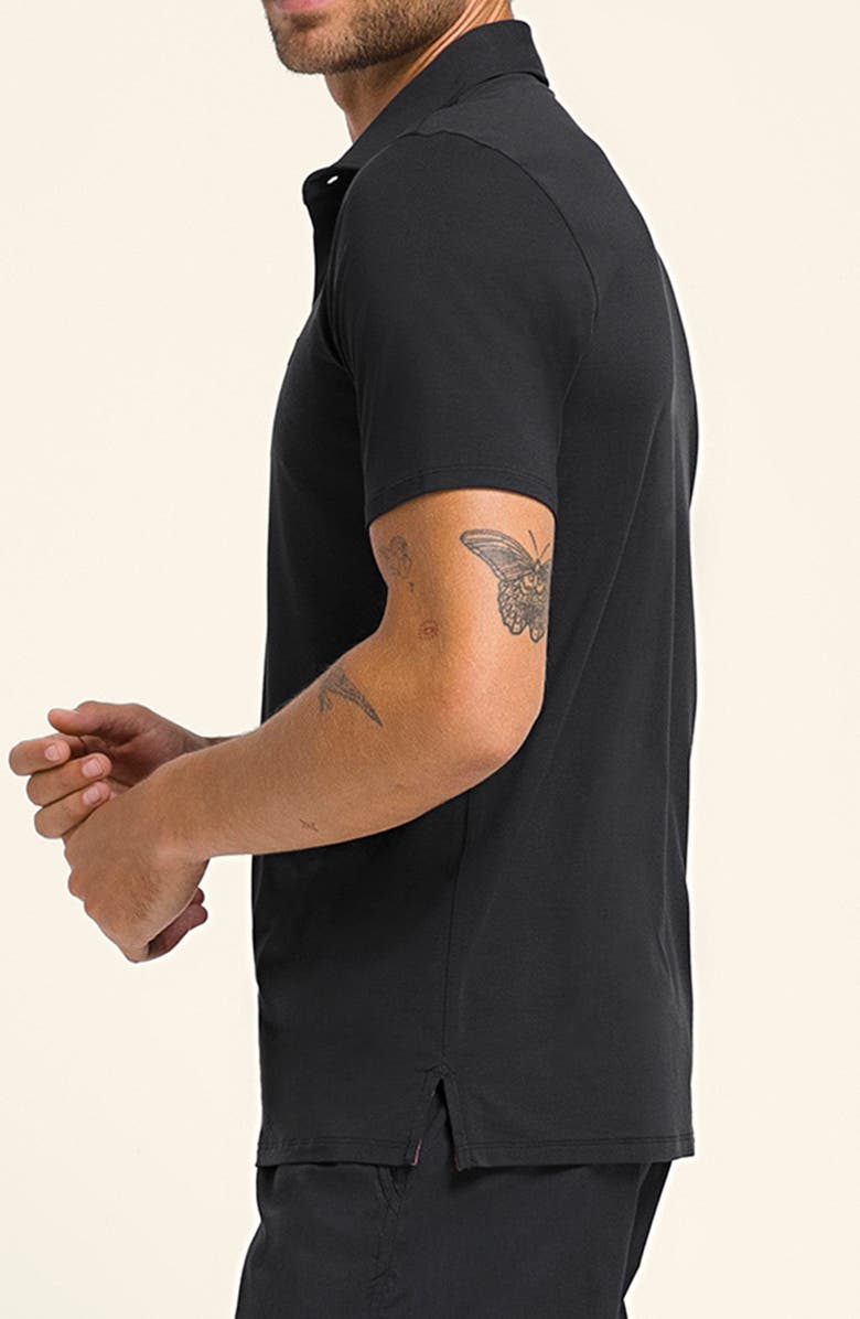 WILSON League Golf Polo, Alternate, color, Black