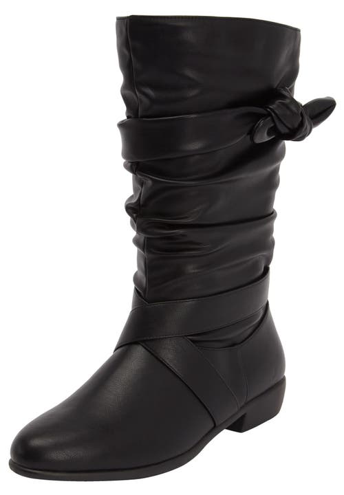 Comfortview The Heather Wide Calf Boot In Black