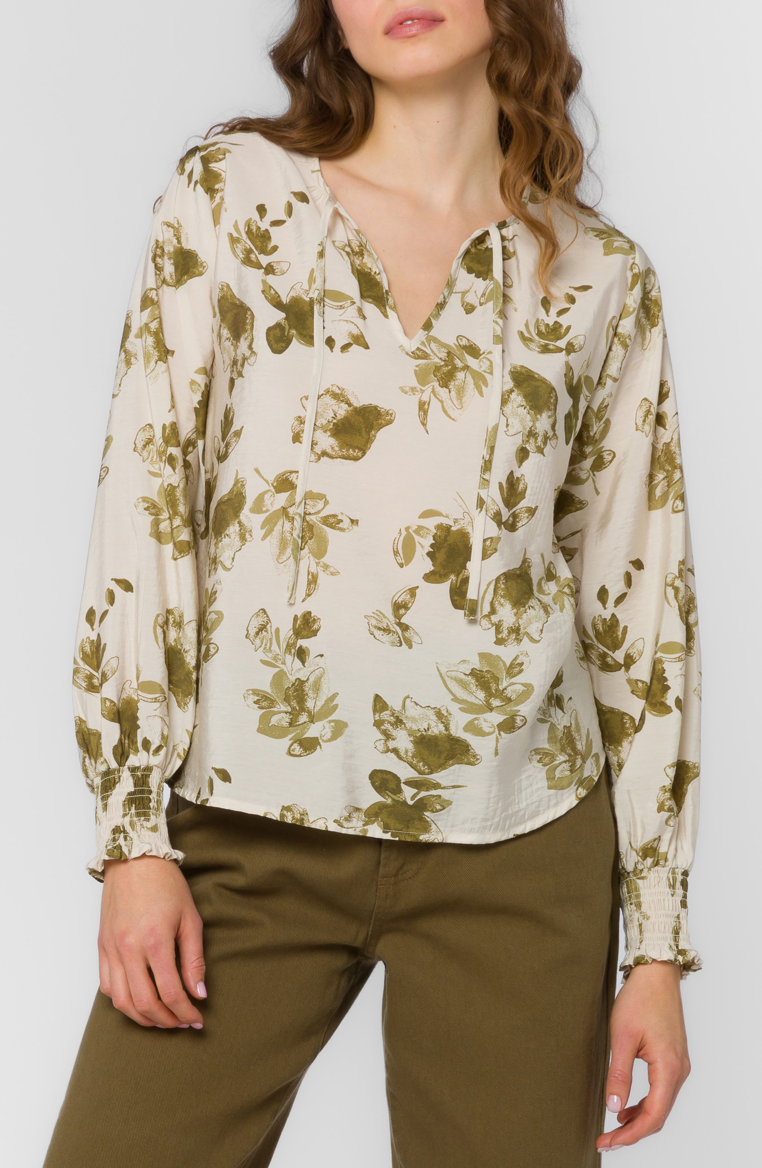 Penny Floral Popover Top