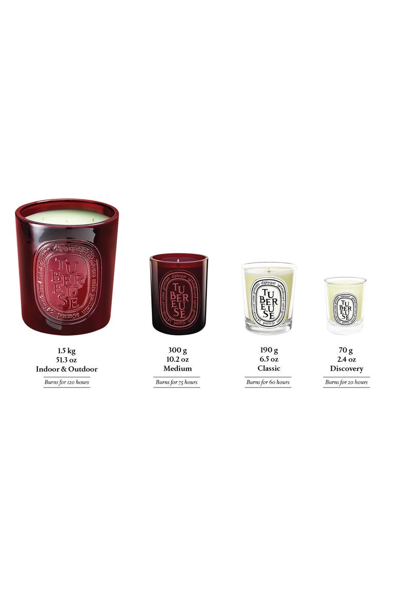 Diptyque Tubéreuse (Tuberose) Extralarge Scented Candle, Alternate, color, Red Vessel
