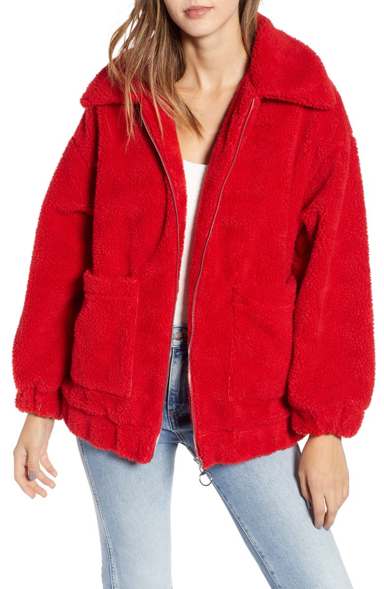 Ten Sixty Sherman Oversized Fleece Jacket, Main, color, 