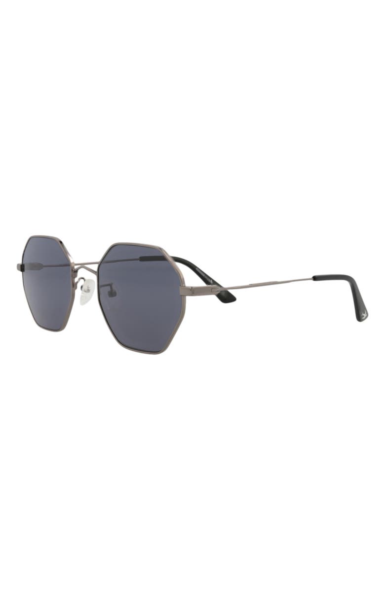 MCQ 54mm Core Irregular Sunglasses, Alternate, color, Ruthenium Ruthenium Grey