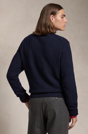 リアル Bear Lauren Ralph Polo Intarsia Sweater Cashmere & Cotton Clothing