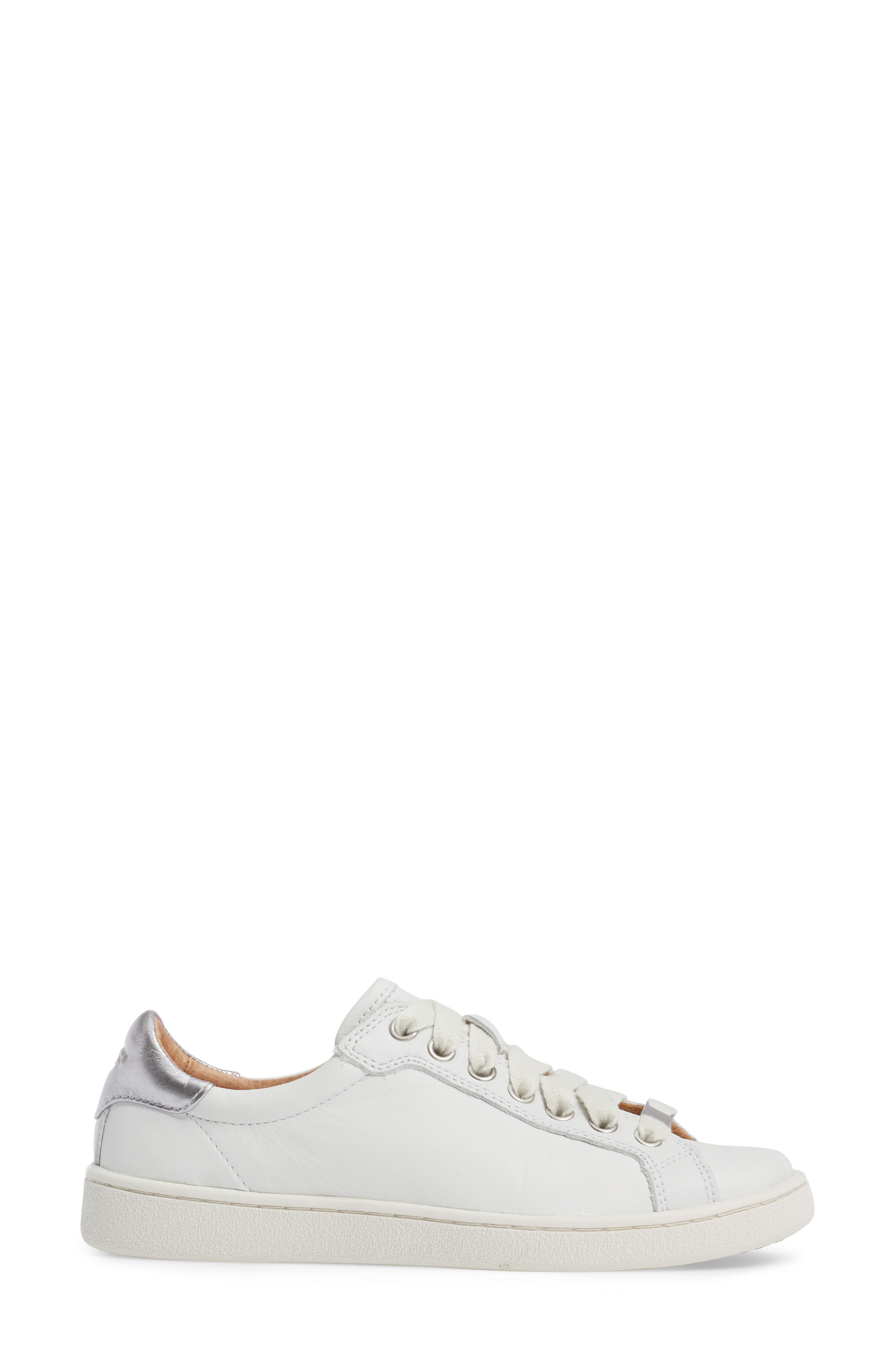 Milo Sneaker, Alternate, color, WHITE LEATHER