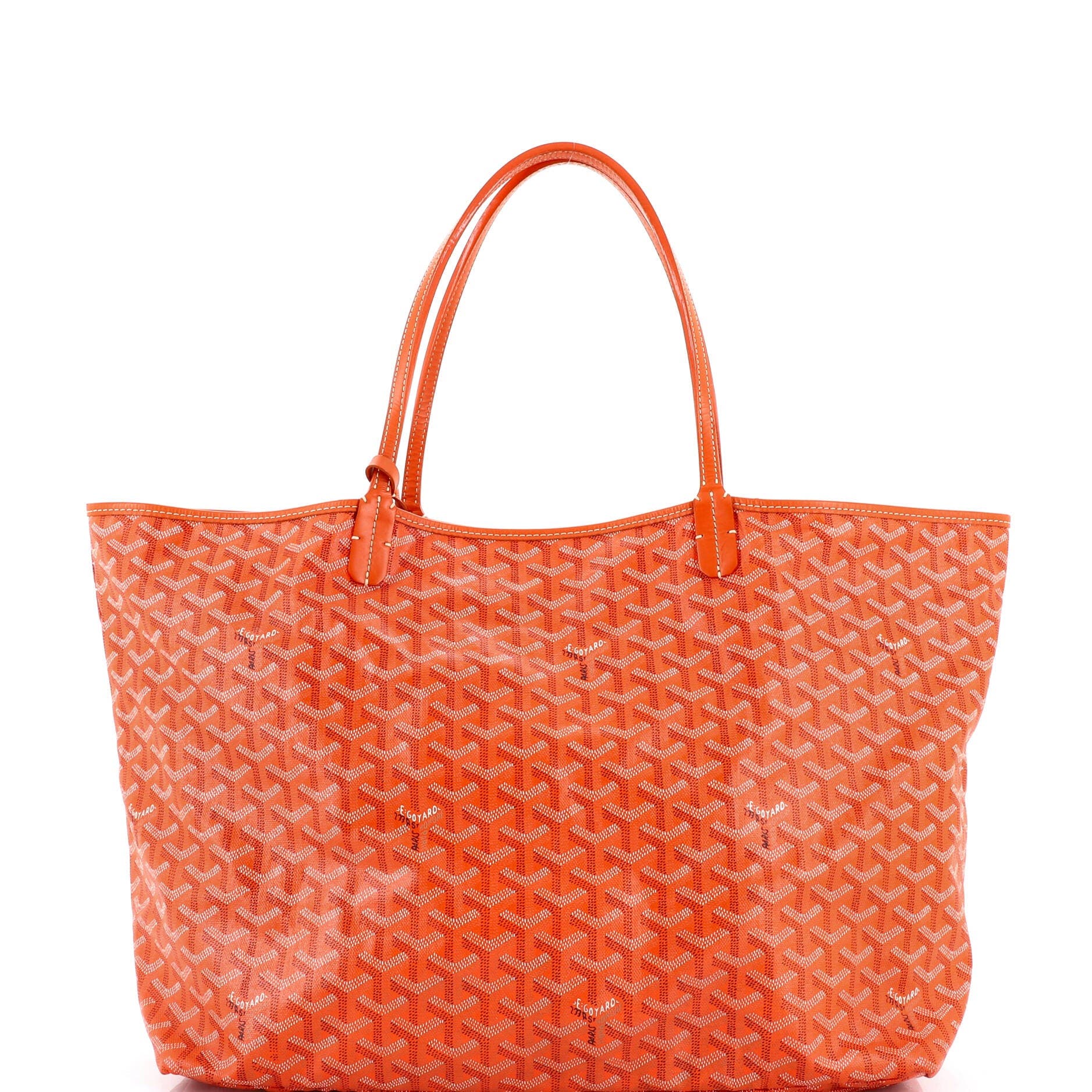 Pre-Owned Goyard Saint Louis Tote Coated Canvas GM, Main, color, Orange