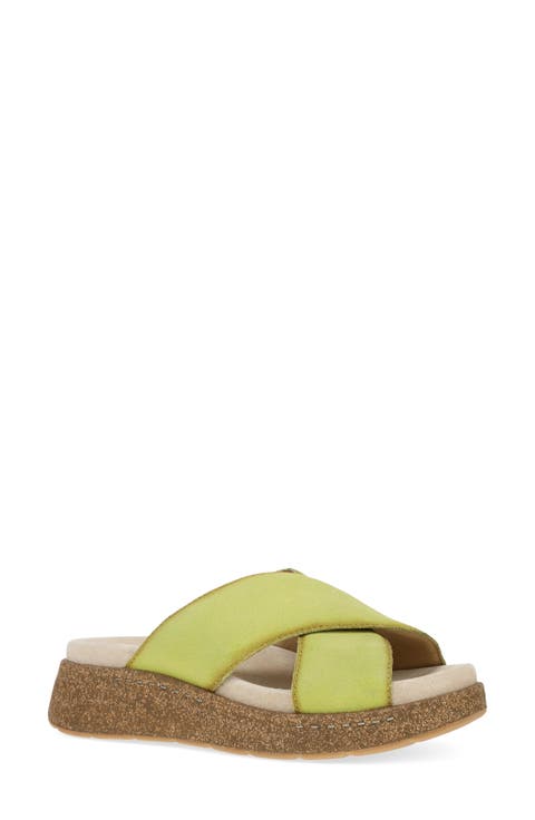 Bridget Platform Wedge Slide Sandal (Women)