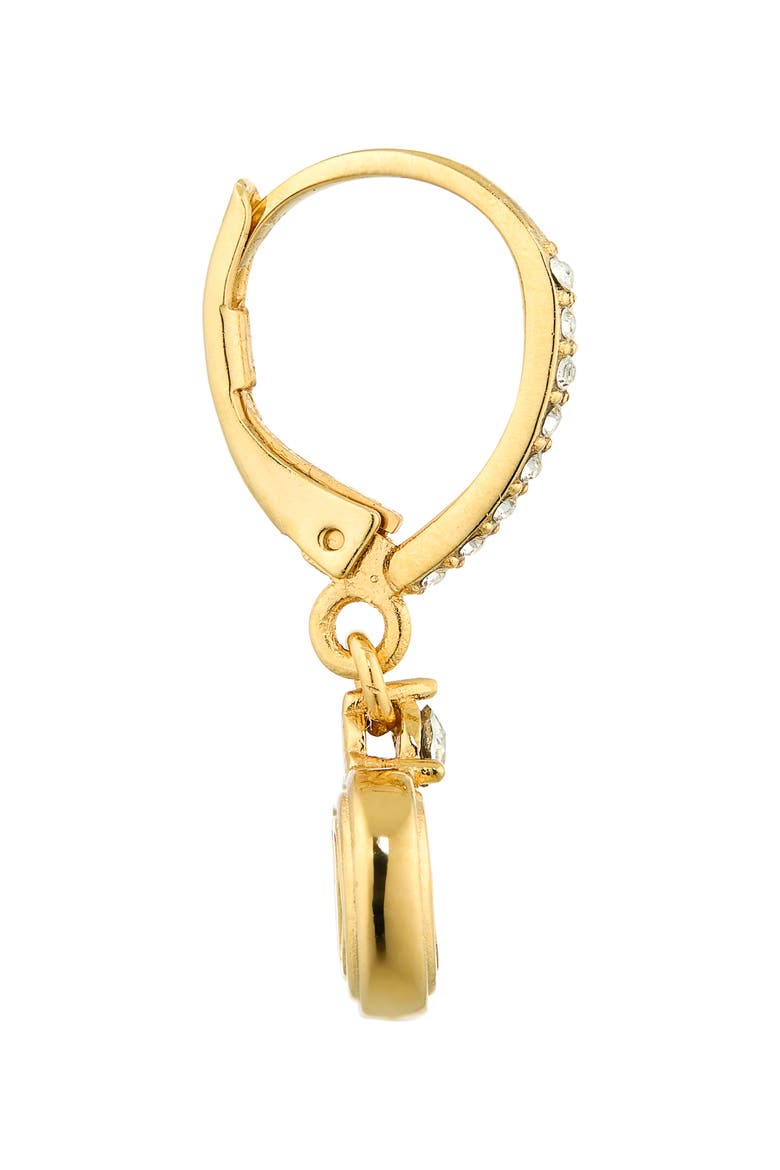 Ovalette VLOGO Drop Earrings, Alternate, color, GOLD