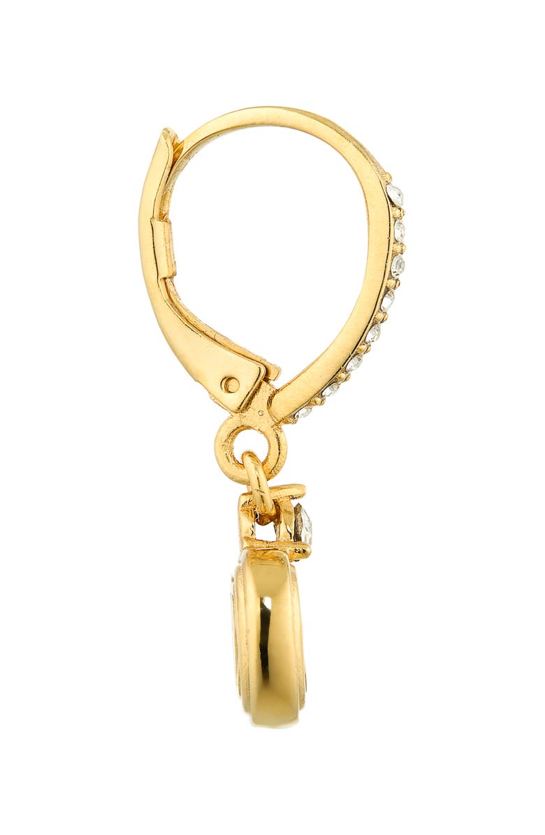 Valentino Garavani Ovalette VLOGO Drop Earrings, Alternate, color, Gold