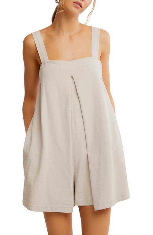 Free People X Free-est Nichola Romper In Pumice Stone
