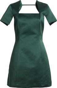 Cult Gaia Lisa Open Back Short Sleeve Minidress