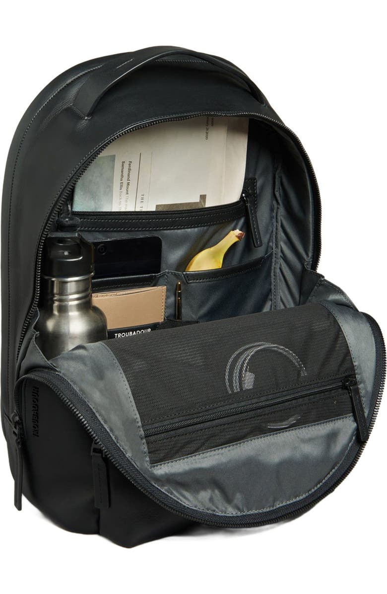 Troubadour Generation Leather Backpack, Alternate, color, Black