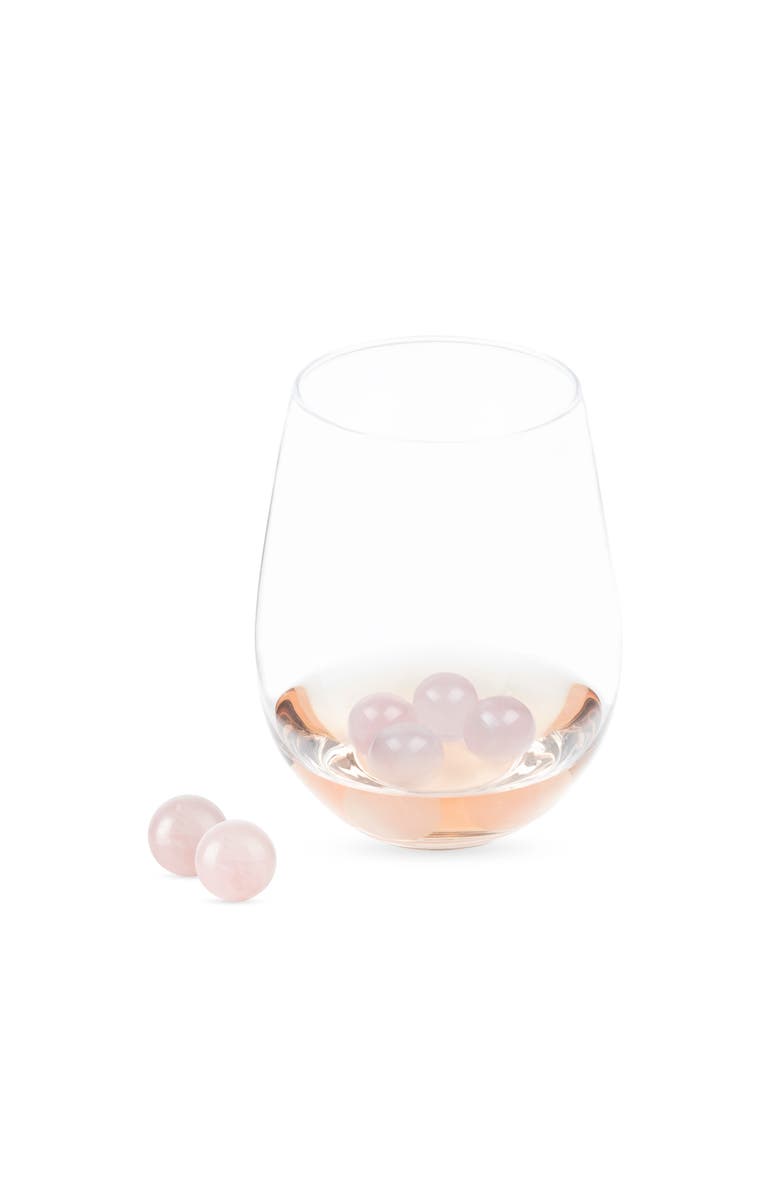 TWINE Rose Quartz Wine Gems Set of 6, Main, color, Pink