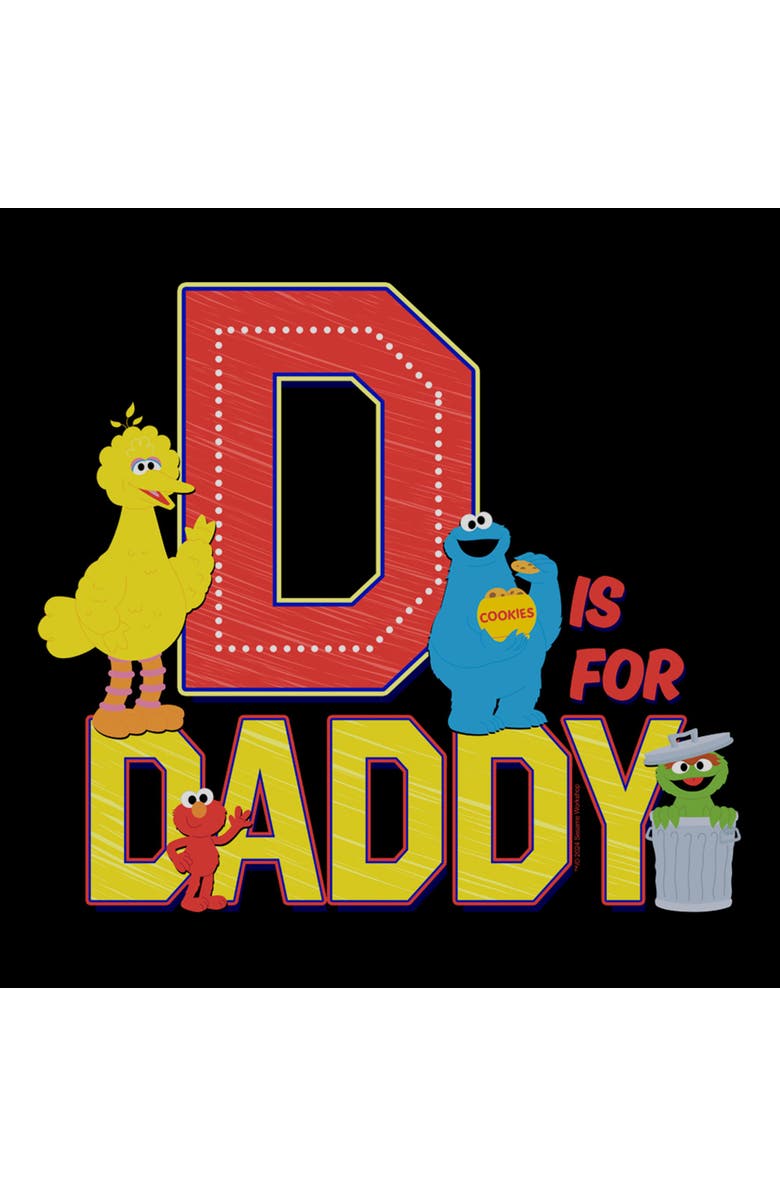 Sesame Street<sup>®</sup> Men's Sesame Street D Is for Daddy Graphic T-Shirt, Alternate, color, Black