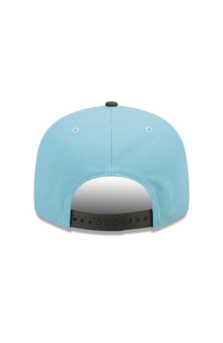New Era Men's New Era Turquoise/Charcoal Golden State Warriors Two-Tone 9FIFTY Snapback Hat, Alternate, color, 