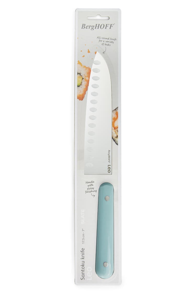 Leo Slate 7" Santoku Knife, Alternate, color, BLUE