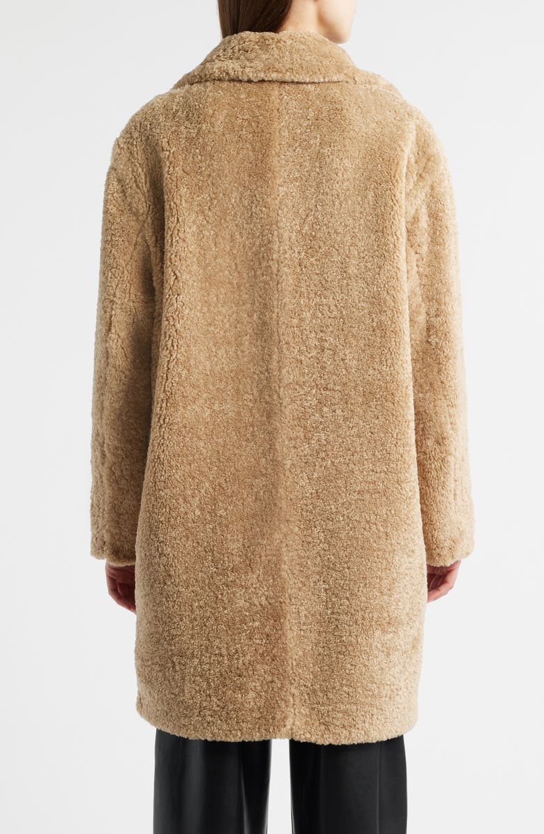 BOSS Orange Catedy Faux Shearling Coat, Alternate, color, Tan