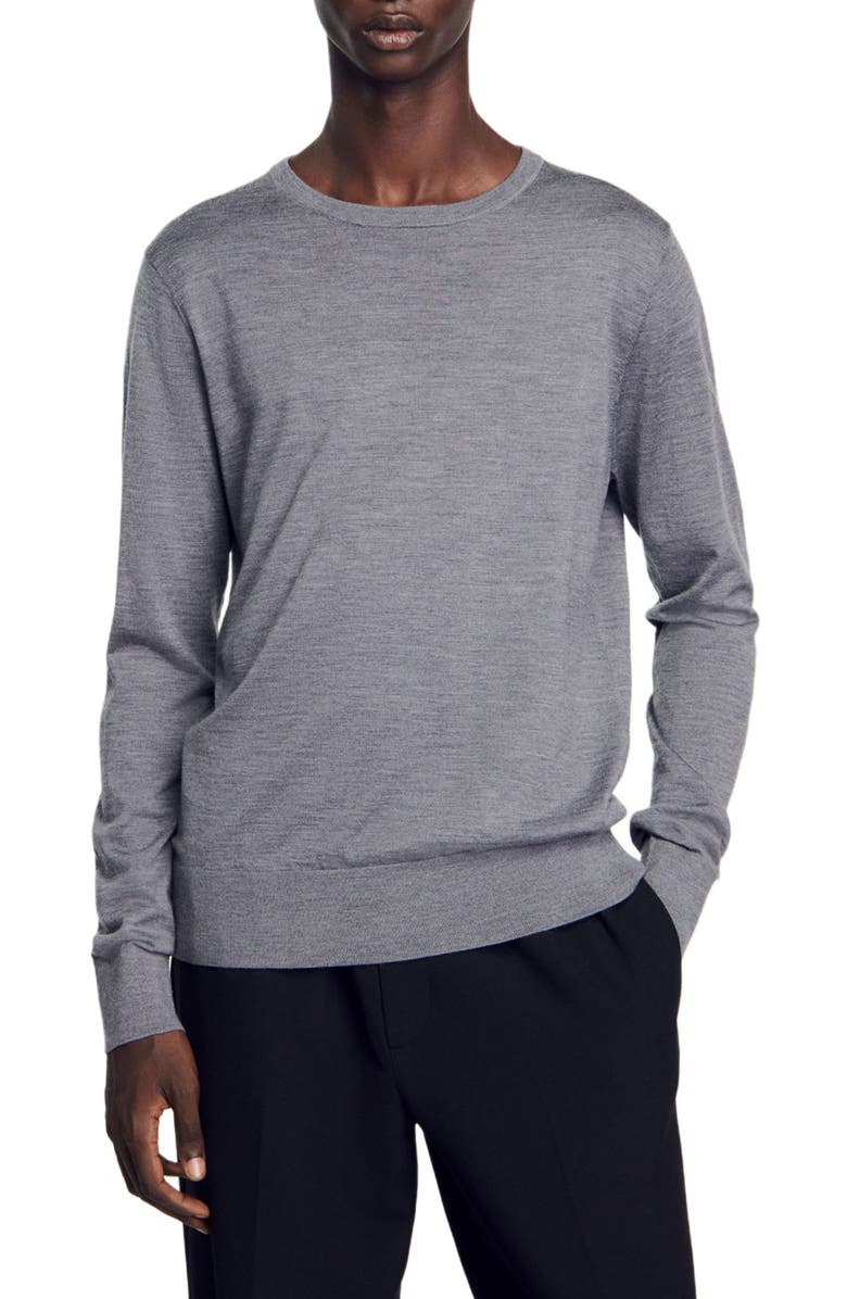 SANDRO Fine knit sweater, Main, color, 