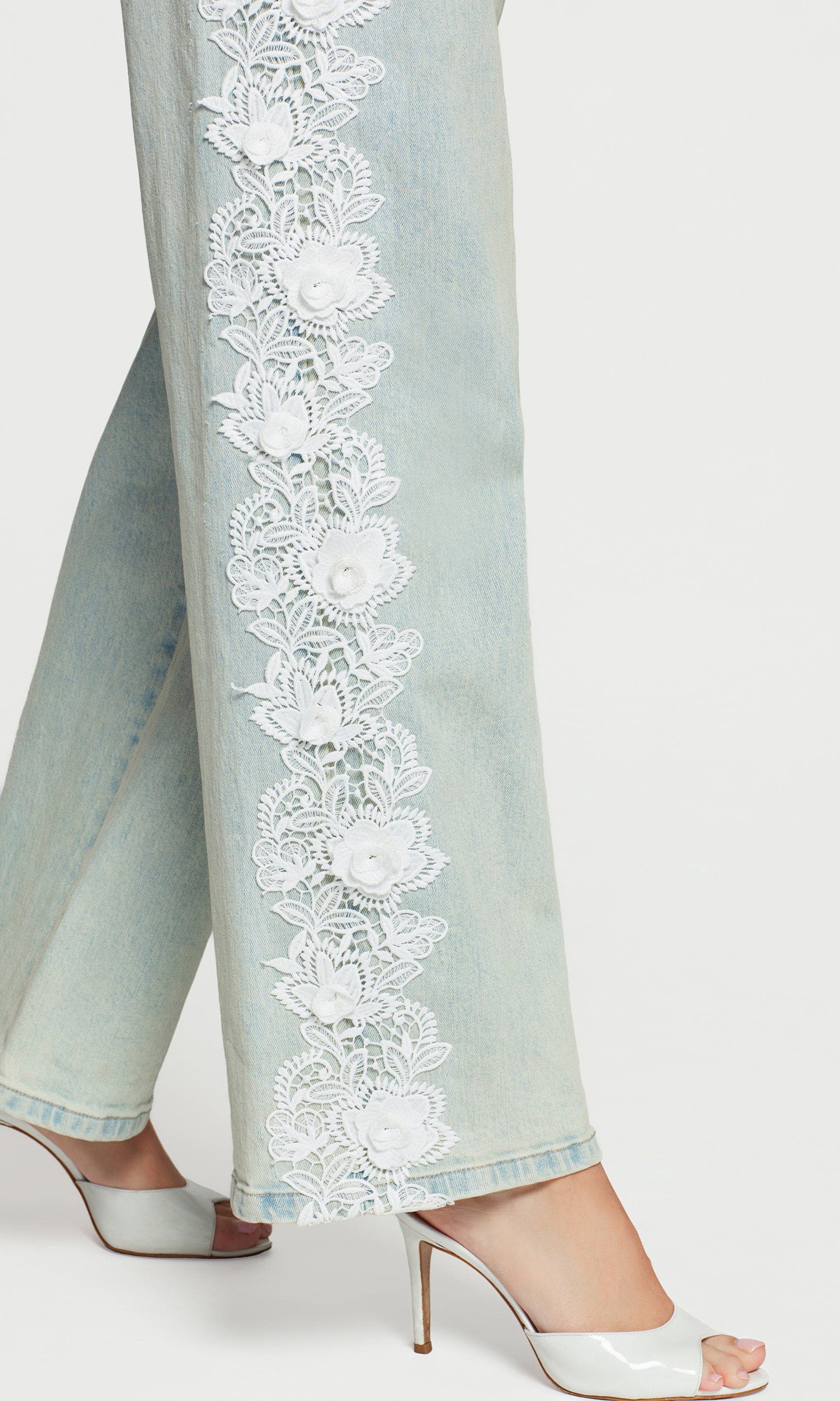 Generation Love Esme 3D Lace Combo Jeans (Women) | Nordstrom