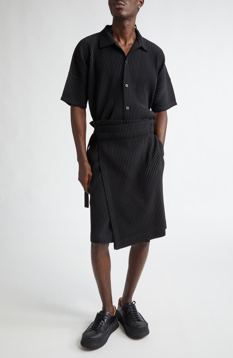 Homme Plissé Issey Miyake MC July Camp Shirt, Alternate, color,