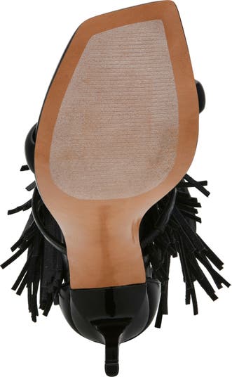 STEVE MADDEN★ お洒落★本革レザー★フリンジ★ ヒールサンダル Steve Madden Fringzy Stiletto Sandal (Women) | Nordstromrack