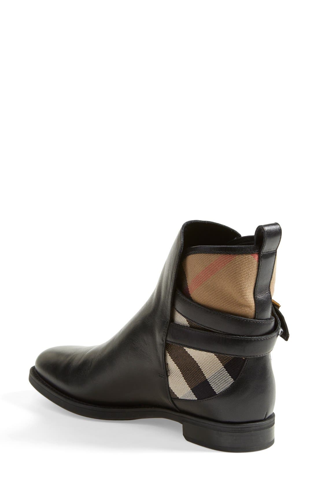 Burberry 'Richardson' Leather Boot, Alternate, color, 