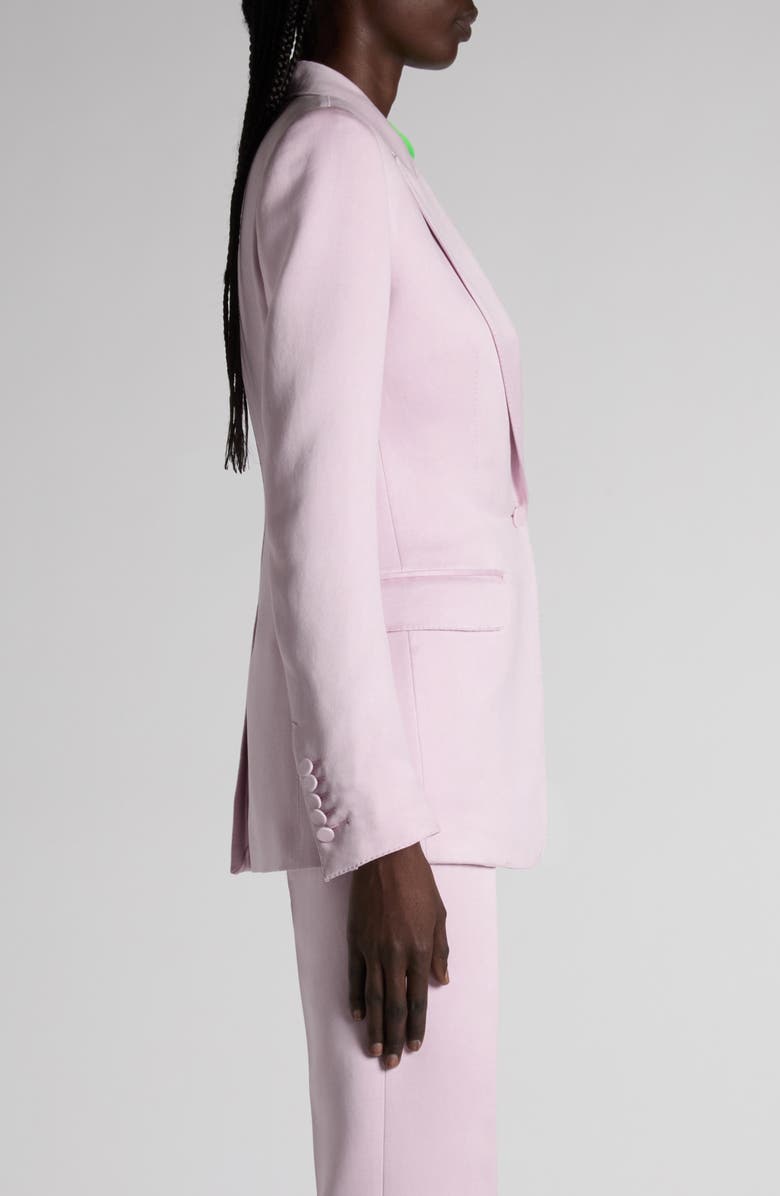 TOM FORD One-Button Duchesse Satin Blazer, Alternate, color, Orchid Pink