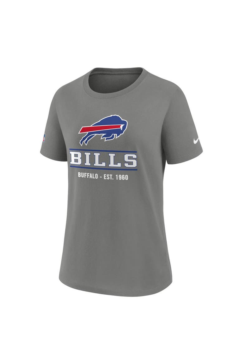 Women's Nike Gray Buffalo Bills Sideline Alternate Final Sprint Dri-FIT T-Shirt, Alternate, color, Gray