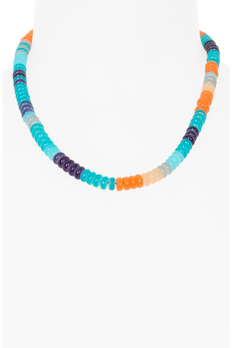 Beaded Collar Necklace, Alternate, color, TURQUOISE MULTI- GOLD