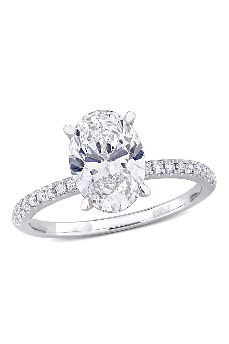 2-1/6 CTW Lab Grown Diamond Oval Ring 14k, Main, color, White Gold