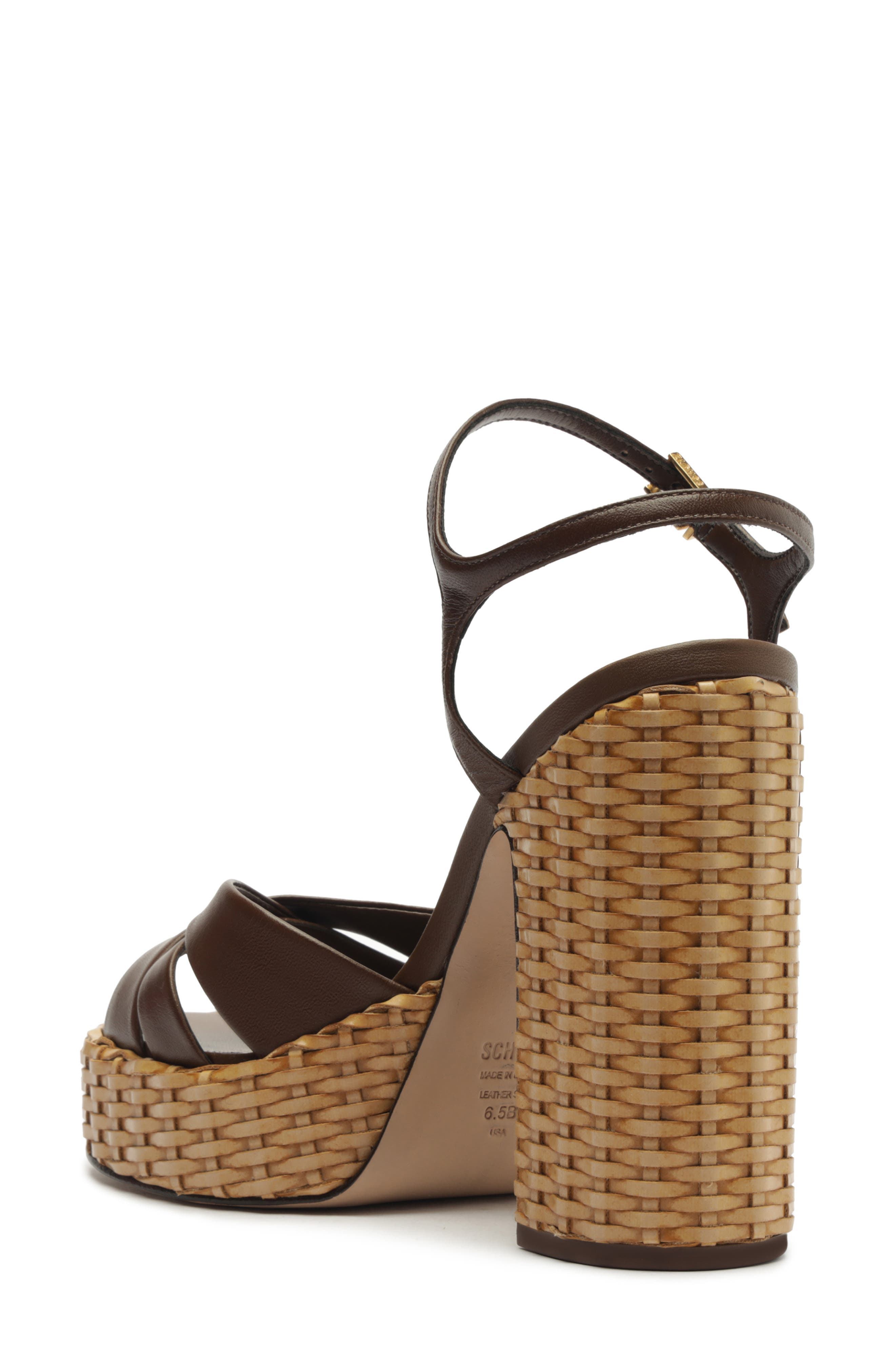Schutz Keefa Woven Platform Sandal, Alternate, color, 