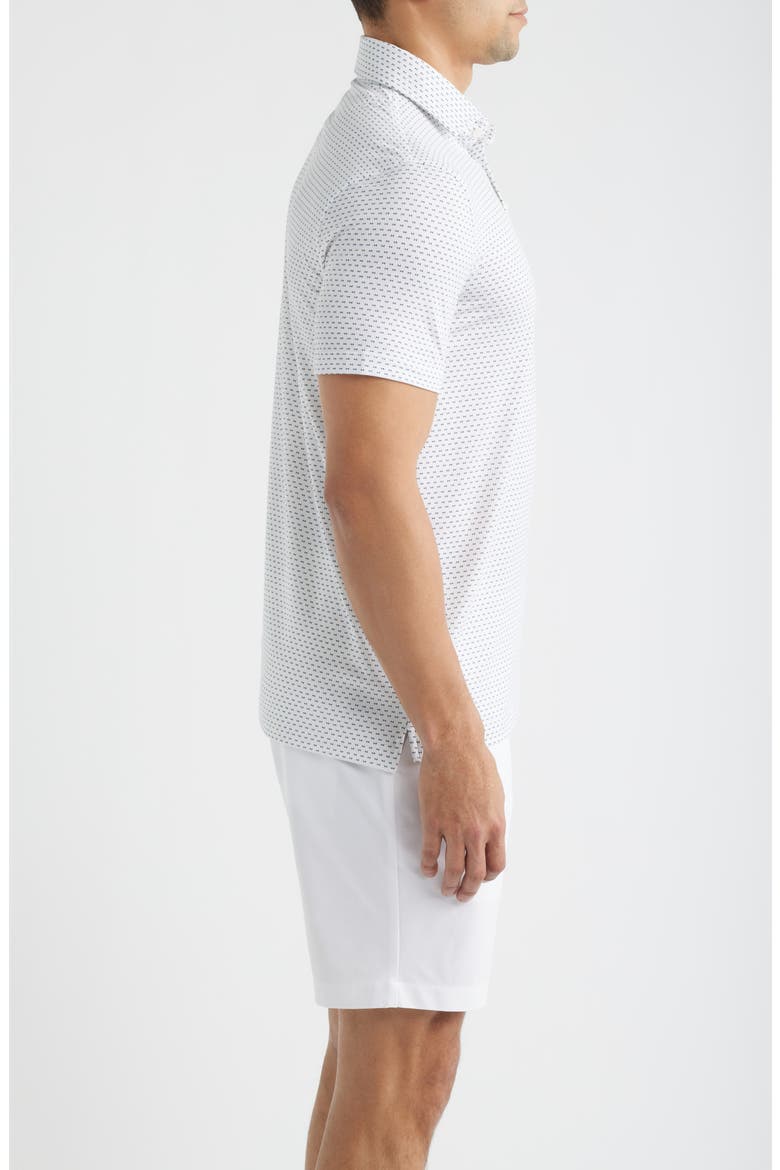 All Play Geo Print Performance Golf Polo, Alternate, color, SNOW