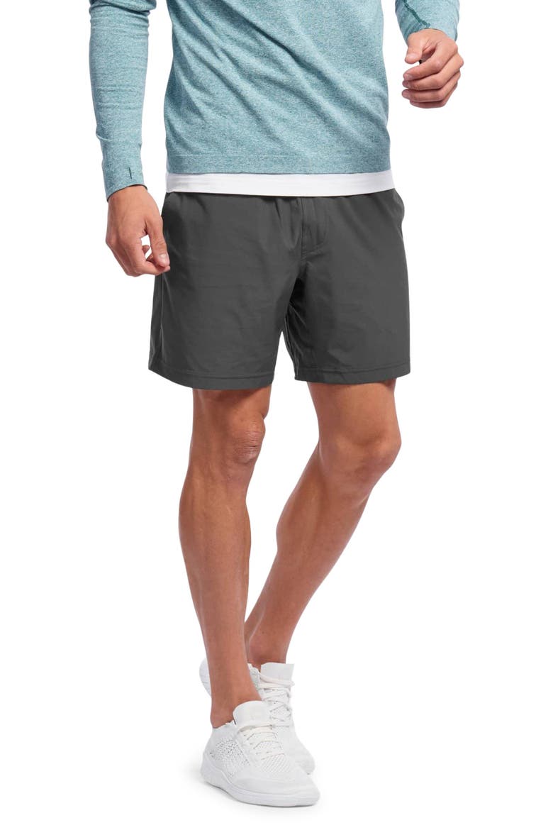 Mako 7-Inch Water Repellent Shorts, Main, color, ASPHALT