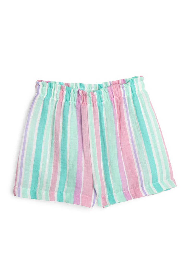 The Little Mermaid Princess Ariel 2-Piece Short Sleeve Tee and Gauze Shorts Set, Alternate, color, Mint Multi Ariel
