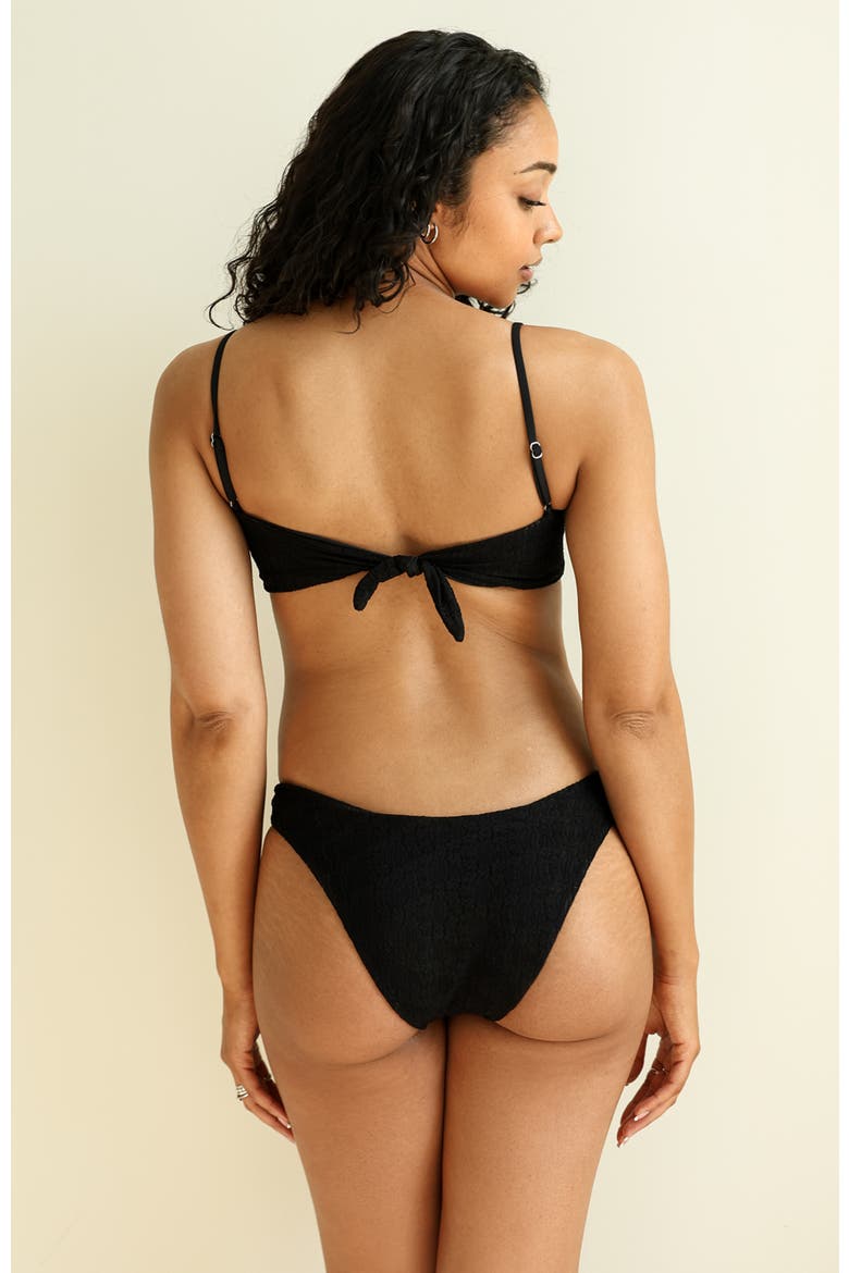 All My Love Bandeau Bikini Top, Alternate, color, Lace Black