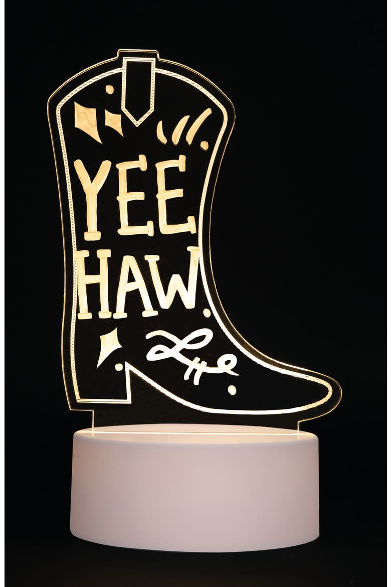 Write-On Neon Cowboy Boot Light, Alternate, color, NONE