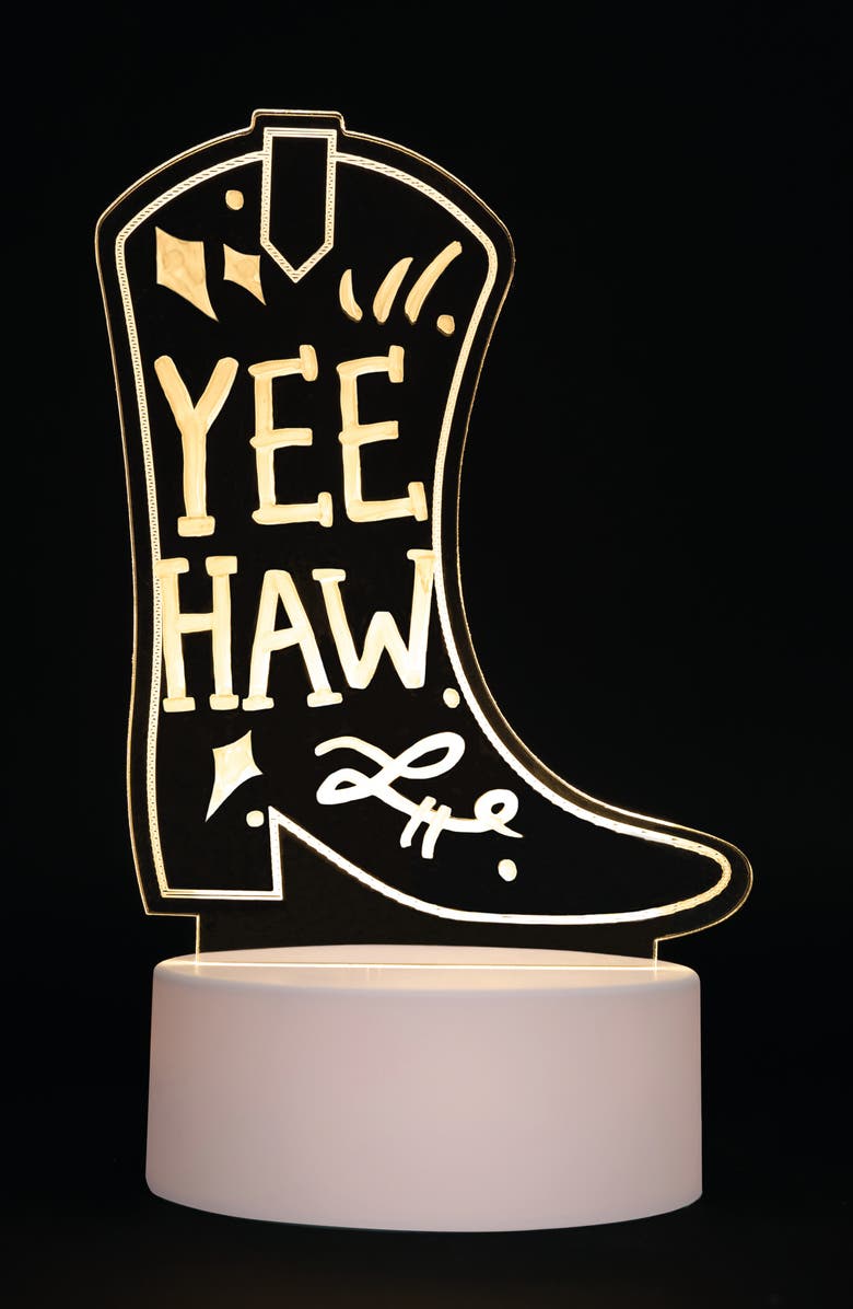 Fizz Creations Write-On Neon Cowboy Boot Light, Alternate, color, 
