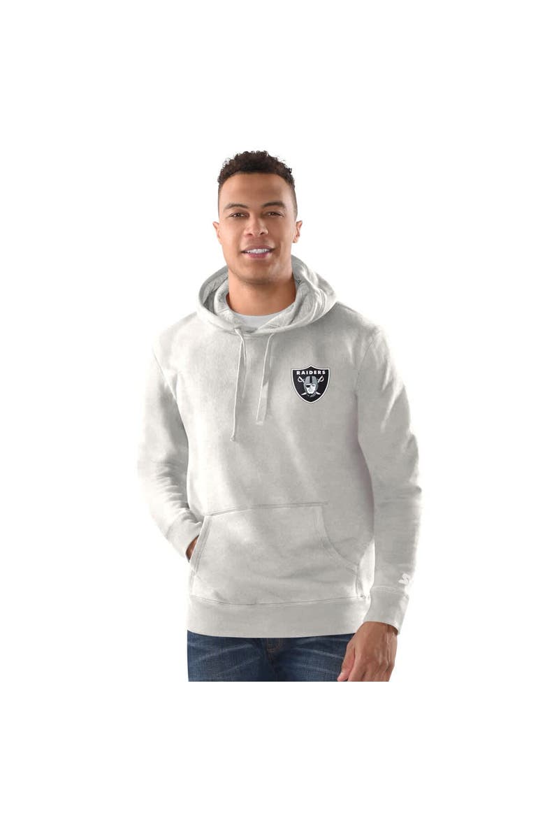 Men's Margaritaville  Gray Las Vegas Raiders Time Flies Garment Dyed Pullover Hoodie, Alternate, color, Gray
