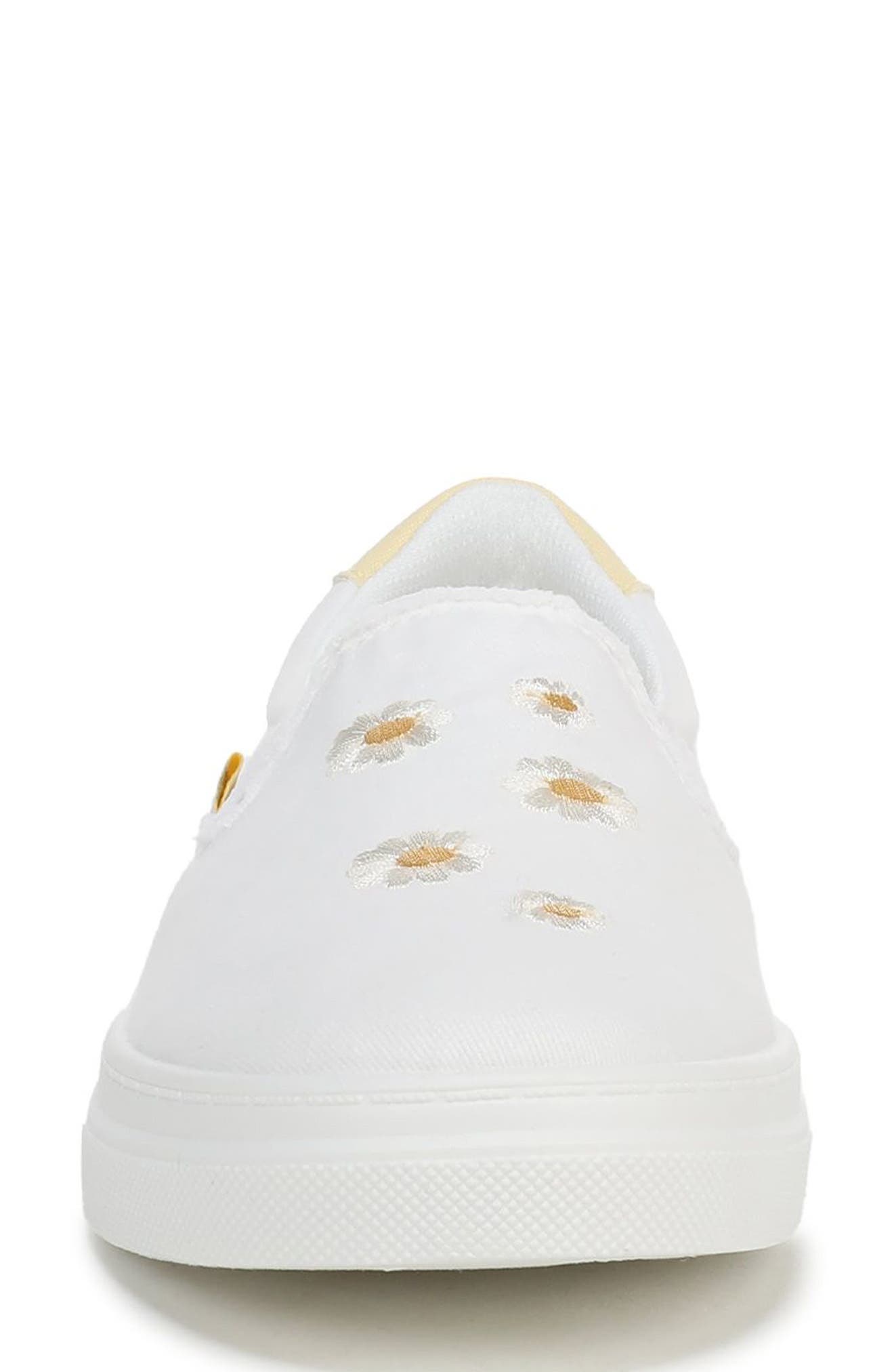 Blowfish Malibu Havasu Embroidered Slip-On Sneaker, Alternate, color, White Daisy Textile