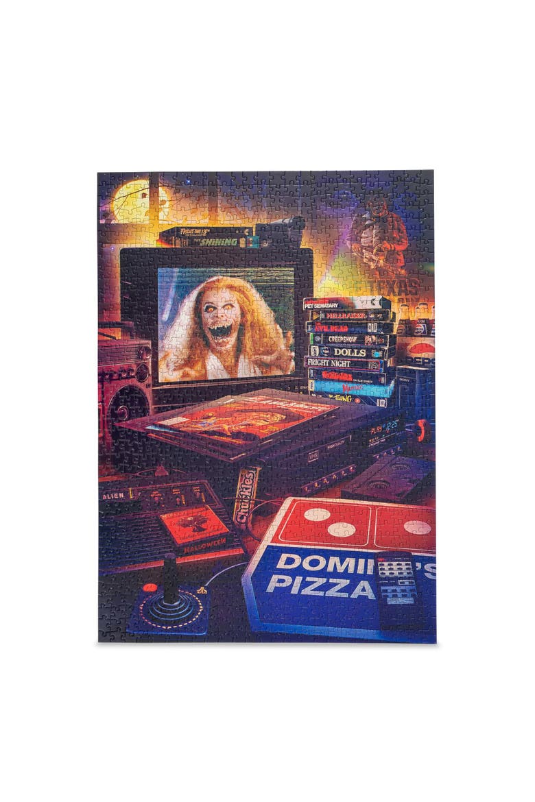 Halloween Pizza Party 1000-Piece Jigsaw Puzzle By Rachid Lotf | Toynk Exclusive, Alternate, color, Multi-Color
