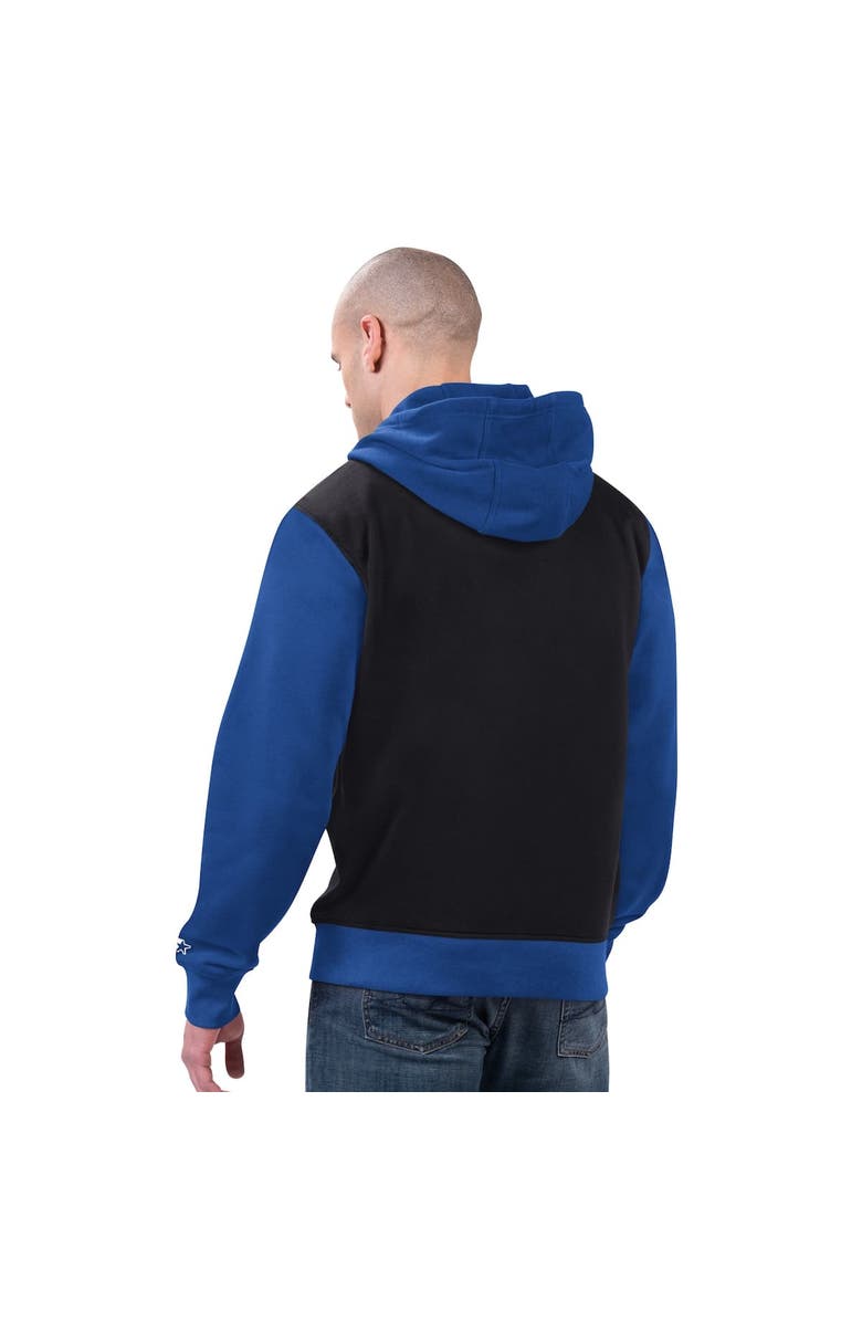 STARTER Men's Starter Black/Royal Buffalo Bills Thursday Night Gridiron Full-Zip Hoodie, Alternate, color, Black