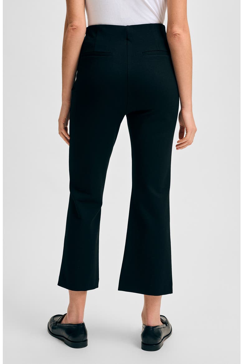 Ponte Ankle Kick Flare Pants, Alternate, color, BLACK