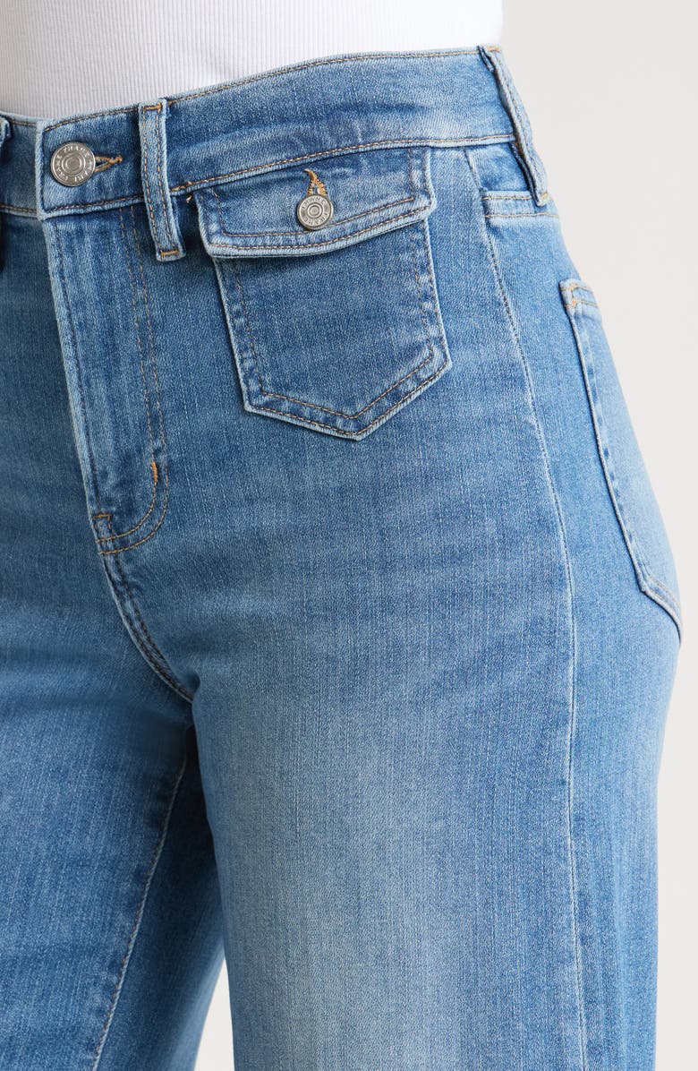 FRAME Le Slim Palazzo Patch Pocket Wide Leg Jeans, Alternate, color,