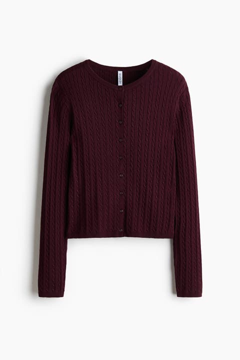 Cable-knit Cardigan