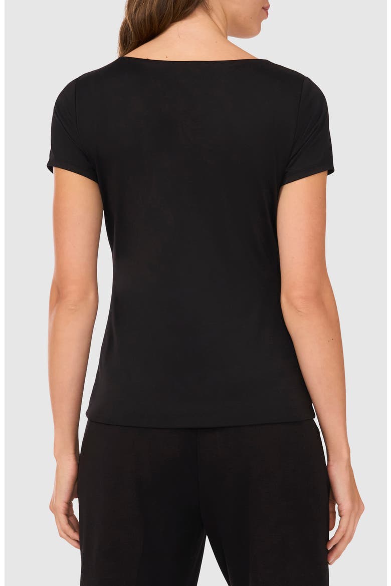 Square Neck Jersey Top, Alternate, color, RICH BLACK