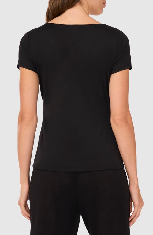 Halogen ® Square Neck Jersey Top In Black