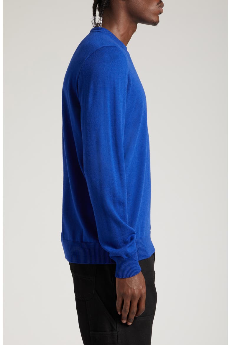 Crewneck Wool Sweater, Alternate, color, BRIGHT BLUE