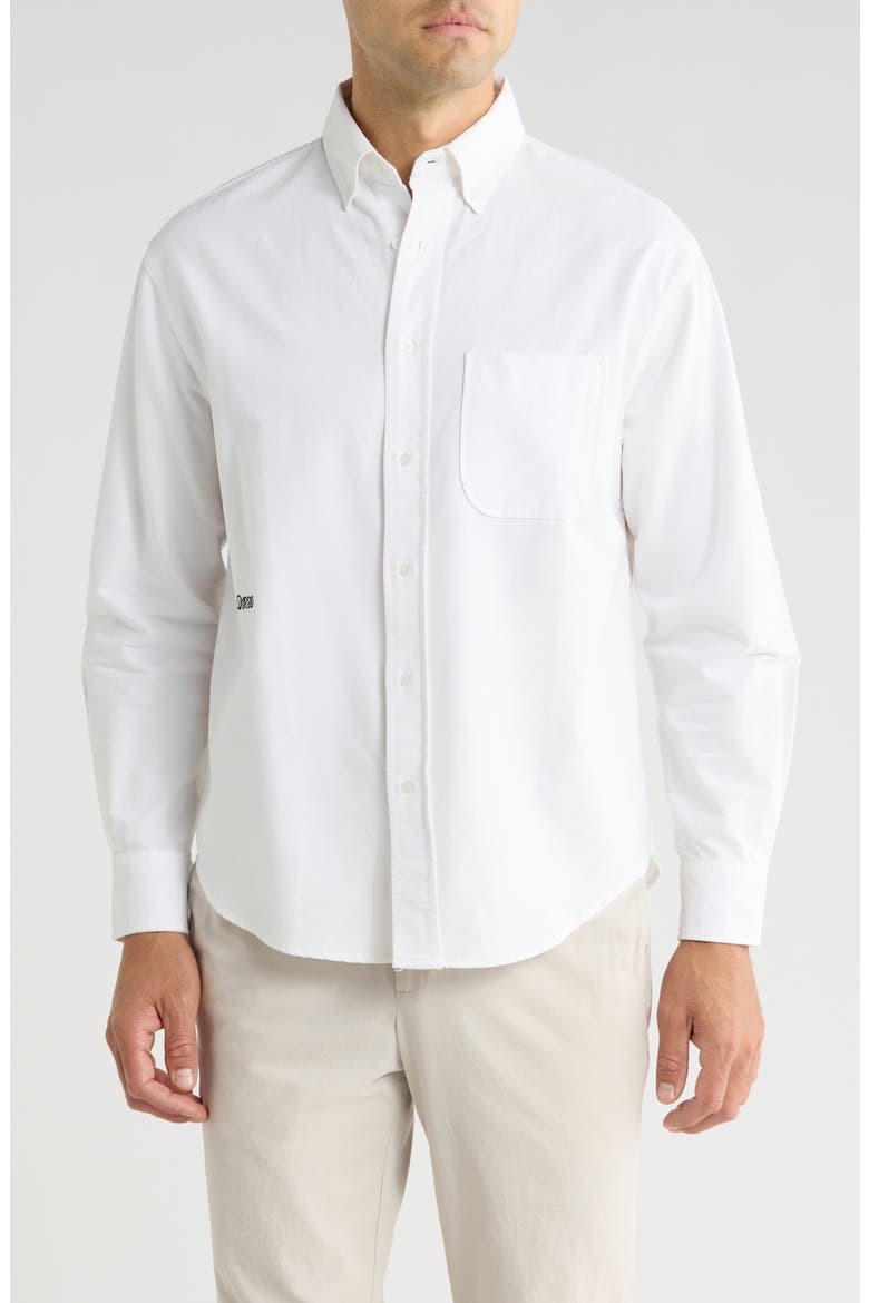 Button-Down Shirt, Main, color, OFF WHITE