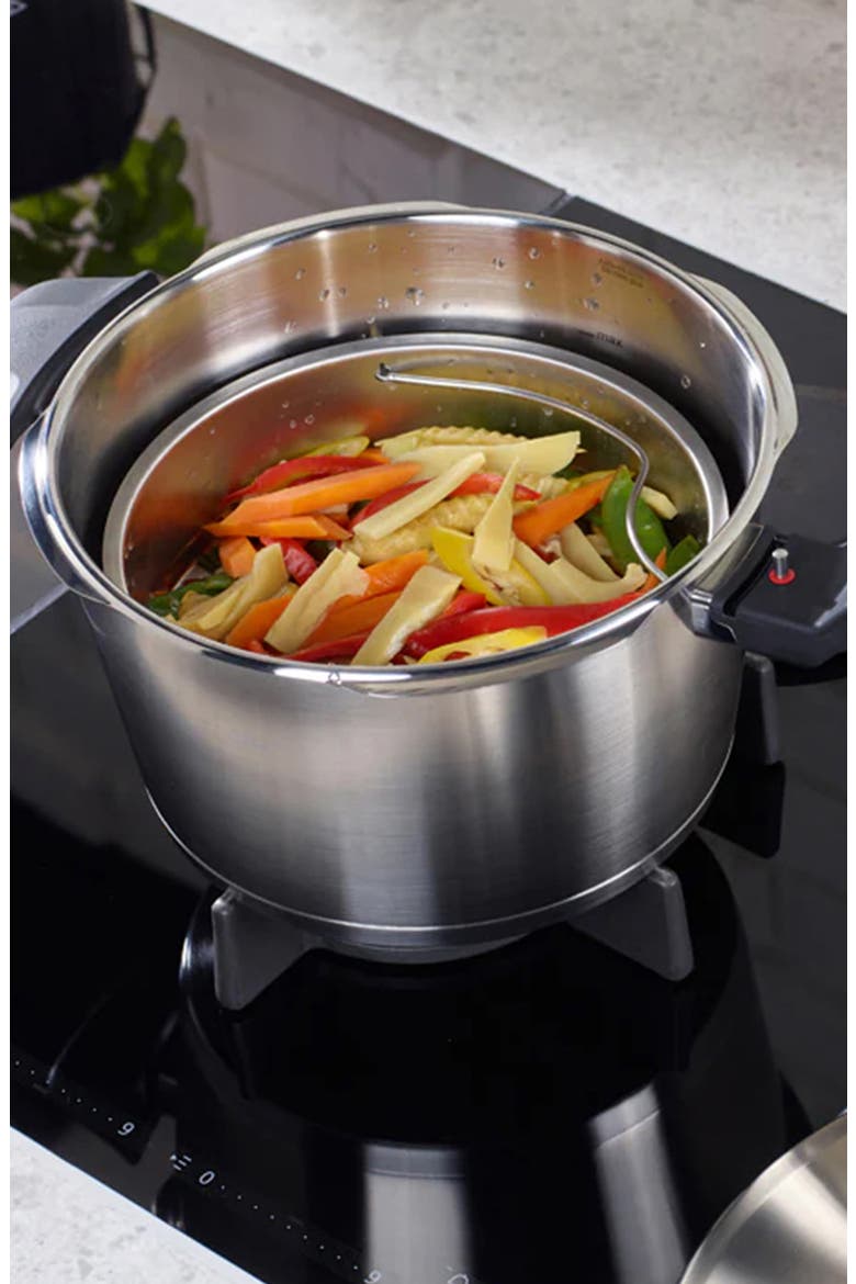 Vitaquick® Premium pressure cooker & skillet set with insert and tripod, Alternate, color, Stainless Steel