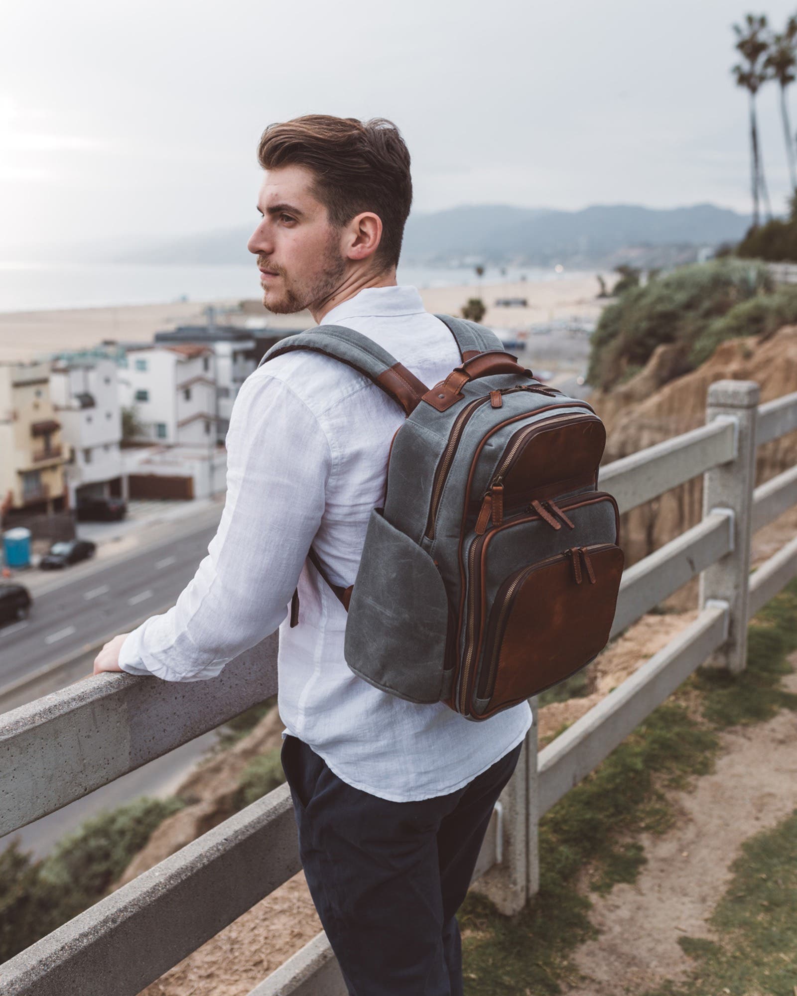 Mason Workday Canvas Backpack, Alternate, color, Grey